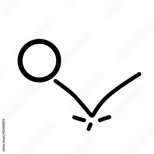 Ball bounces icon