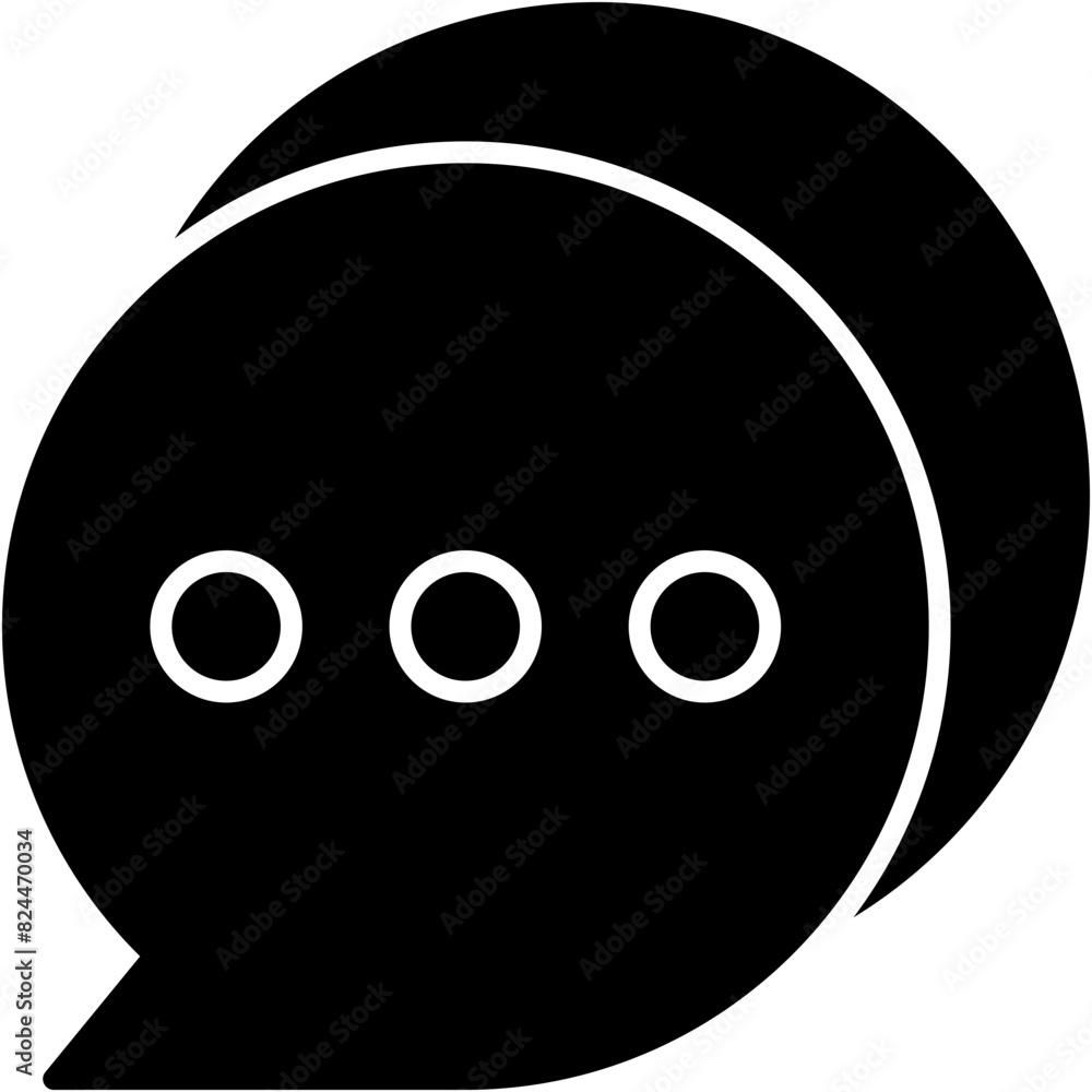 Vector Icon Bubble, chat, message, text Vector Icon Bubble, chat, message, text