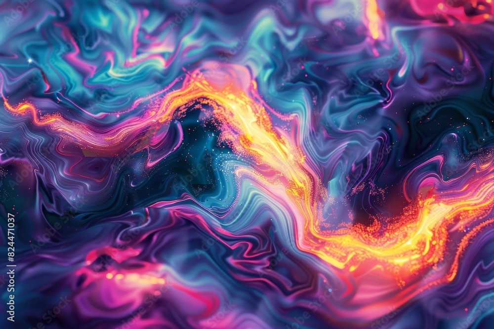Abstract Digital Artwork Inspired by Plasma with Swirling Luminous Patterns and Vibrant Colors Abstract Digital Artwork Inspired by Plasma with Swirling Luminous Patterns and Vibrant Colors