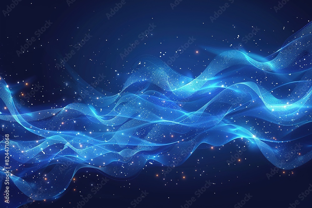 The trajectory of blue light The trajectory of blue light