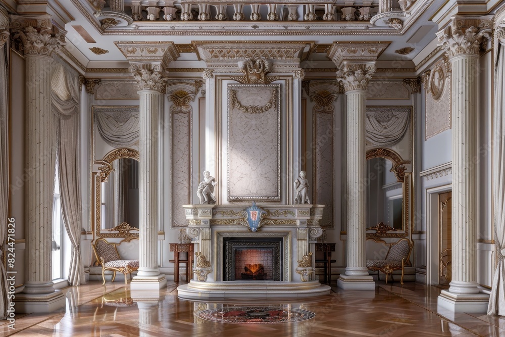 Classical Fireplace Interior Classical Fireplace Interior