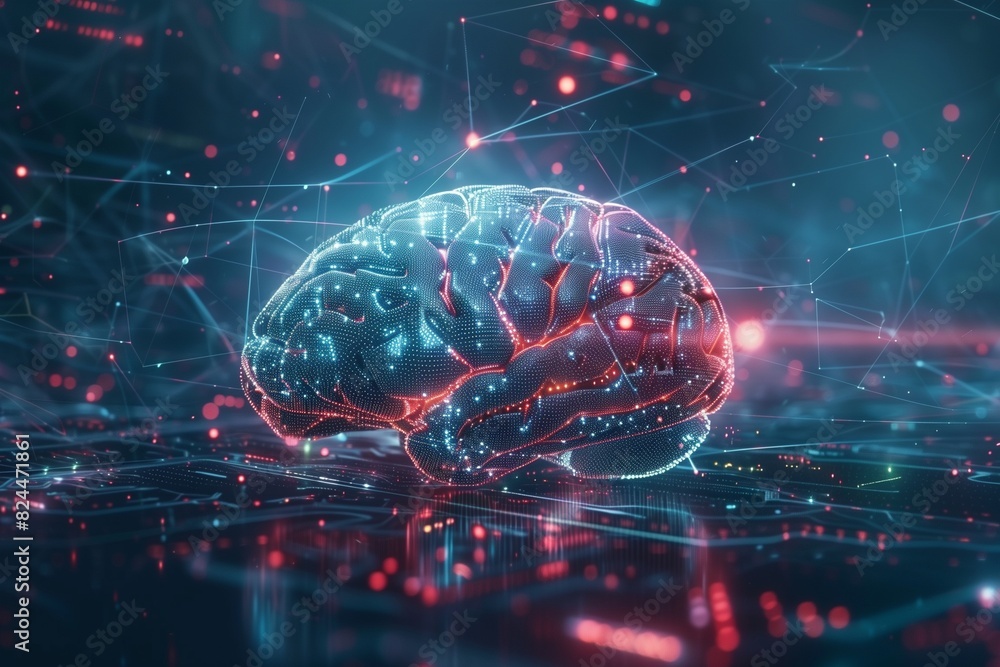 futuristic brain by generative ai futuristic brain by generative ai