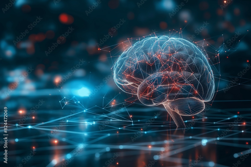 futuristic brain by generative ai futuristic brain by generative ai