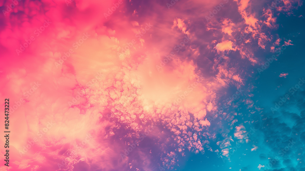 Fototapeta premium Dreamy Pink and Blue Clouds