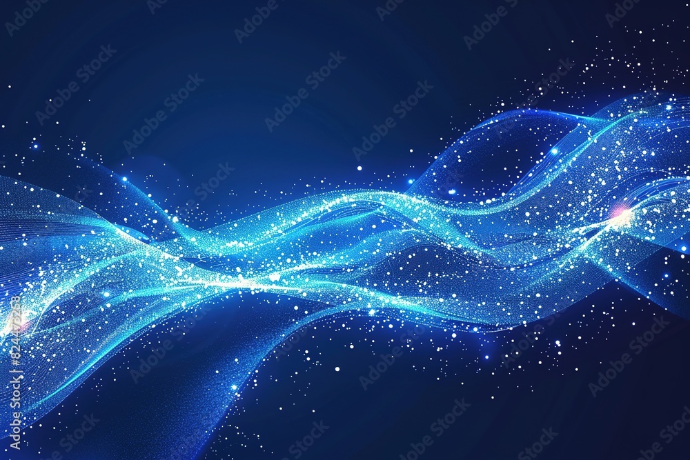 The trajectory of blue light The trajectory of blue light