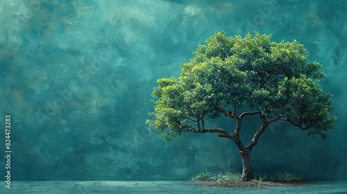 An illustration of a tree with new branches, representing growth after adversity. photo photo