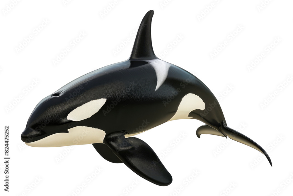Orca fish isolated on white background Orca fish isolated on white background