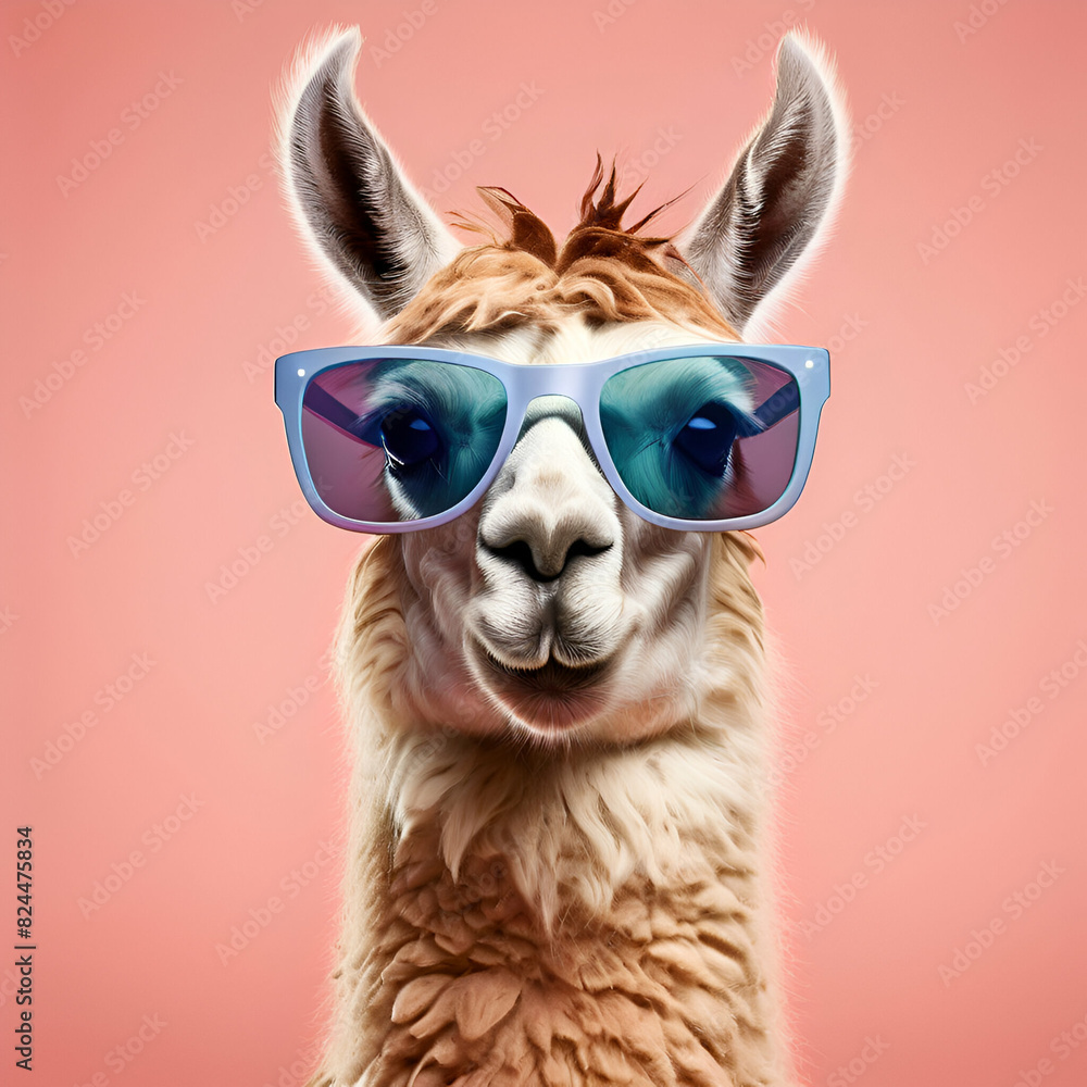 Obraz premium portrait of a alpaca