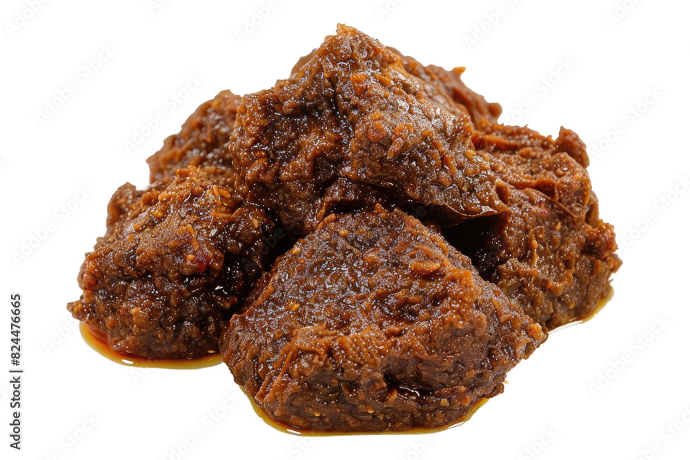 Rendang isolated on white background Rendang isolated on white background