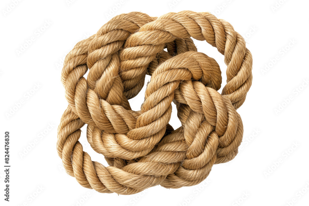 Rope knot isolated on white background Rope knot isolated on white background