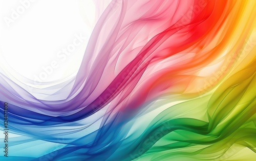 Dreamy Soft Background with Beautiful Rainbow Colors for Design Inspiration