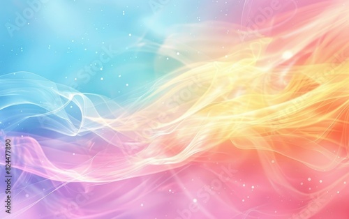 Vibrant Soft Background with Rainbow Colors Gradient for Design Projects