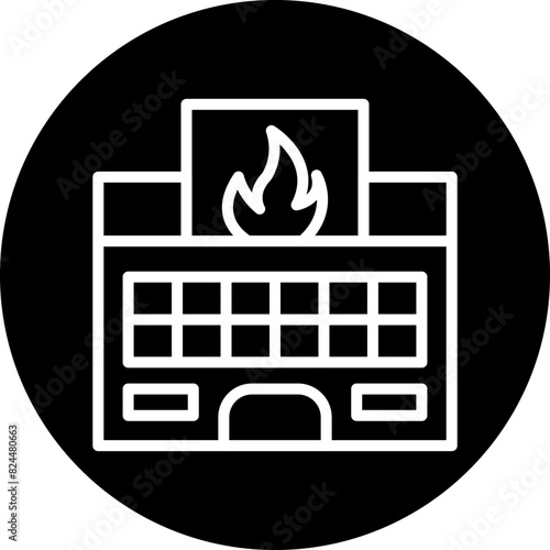 Vector Design Fire Station Icon Style