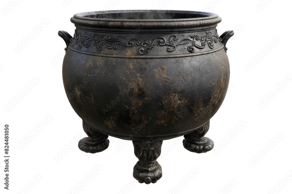 Witch cauldron isolated on white background Witch cauldron isolated on white background