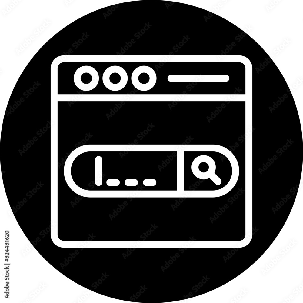 Fototapeta premium Vector Design Search Bar Icon Style