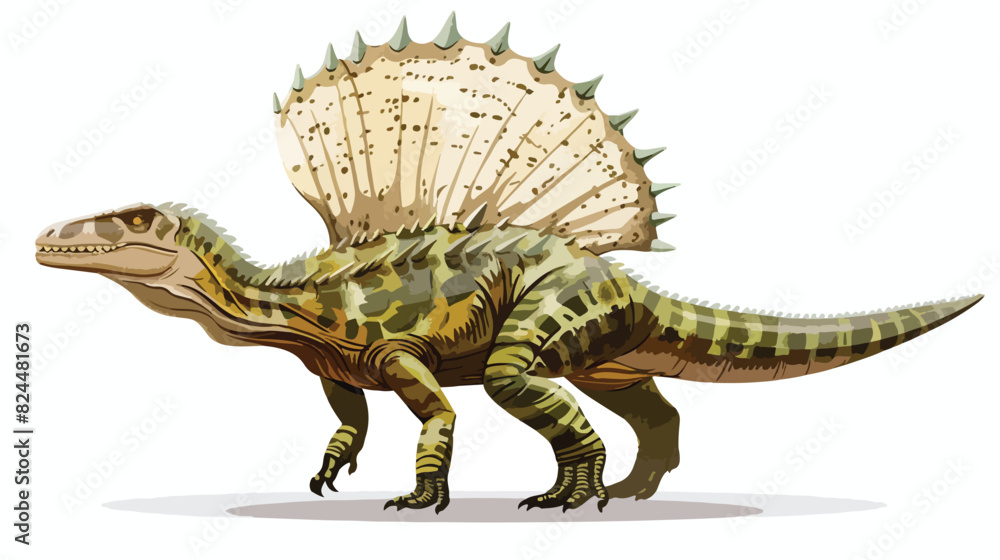 Dimetrodon prehistoric dinosaur. Dino prehistory