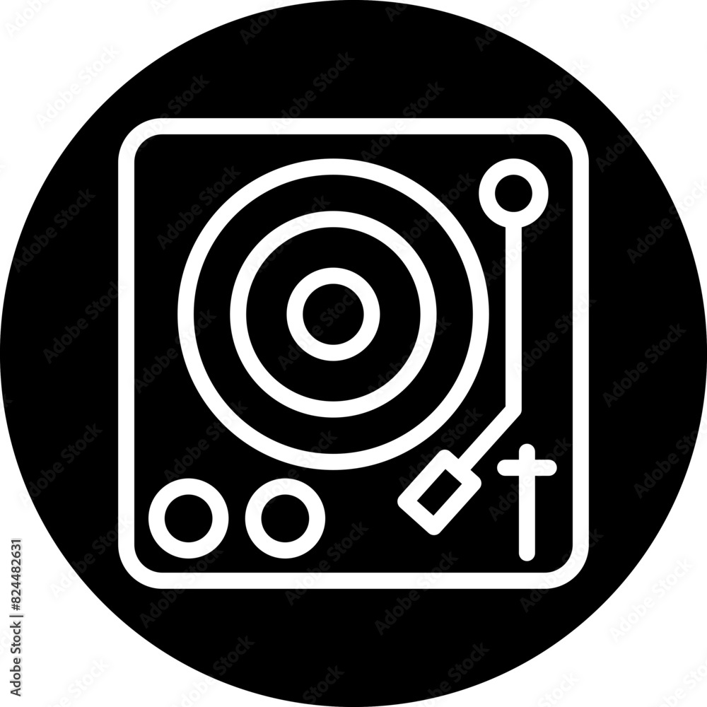 Vector Design Turntable Icon Style Vector Design Turntable Icon Style