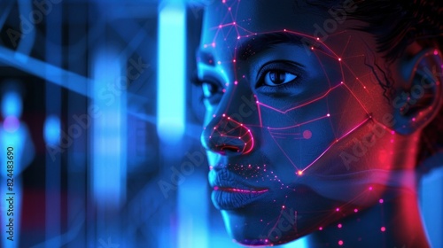 Facial recognition system with facial recognition interface and 3D scanning.