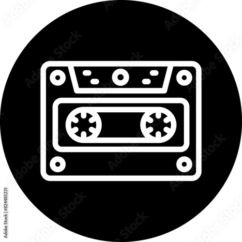 Vector Design Cassette Icon Style