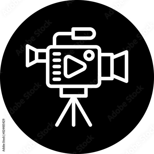 Vector Design Video Camera Icon Style