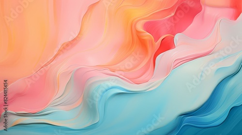Abstract pastel background with vibrant, dynamic brushstrokes.