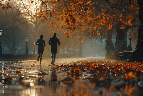 Wallpaper Mural Young people who run outdoors Torontodigital.ca