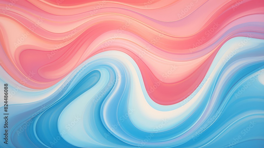 Abstract fluid design with organic forms in soft pastel shades. Abstract fluid design with organic forms in soft pastel shades.