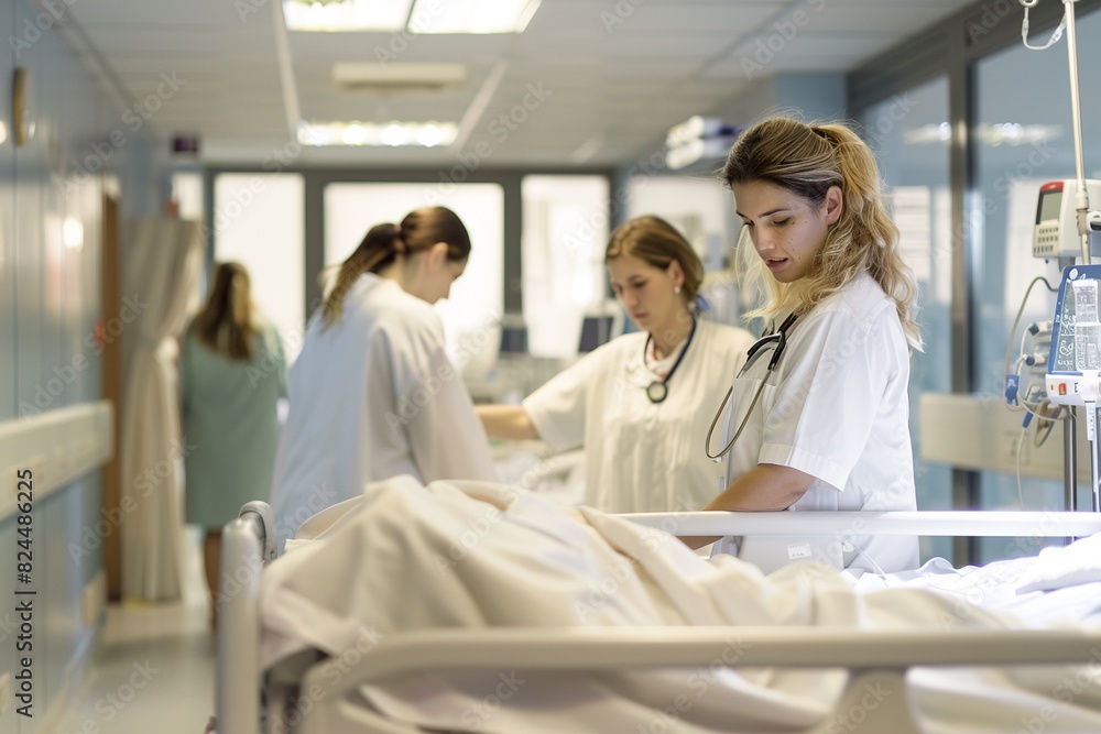 nurses consulting patient medical records nurses consulting patient medical records