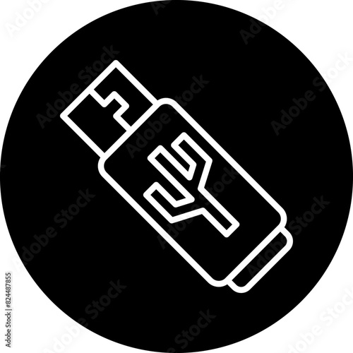 Vector Design Usb Drive Icon Style