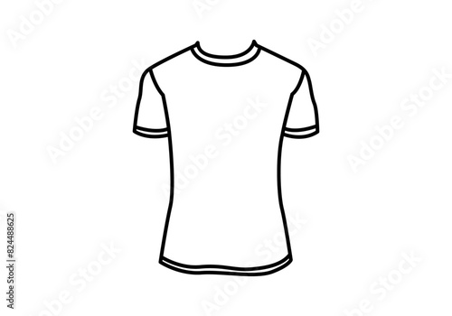 Icono negro de camisa de manga corta.