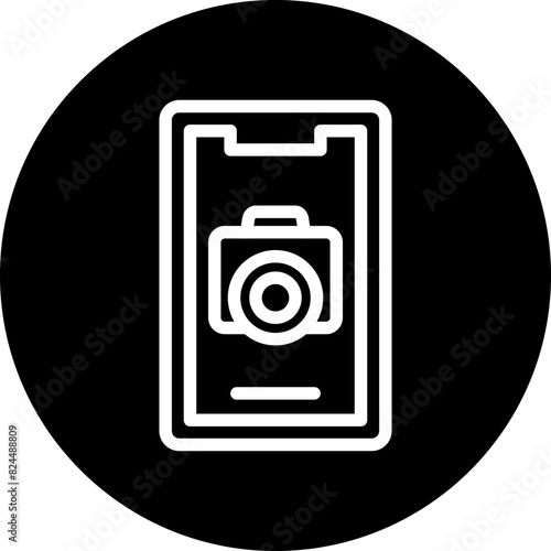 Vector Design Mobile Camera Icon Style