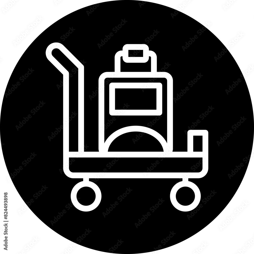 Fototapeta premium Vector Design Airport Cart Icon Style