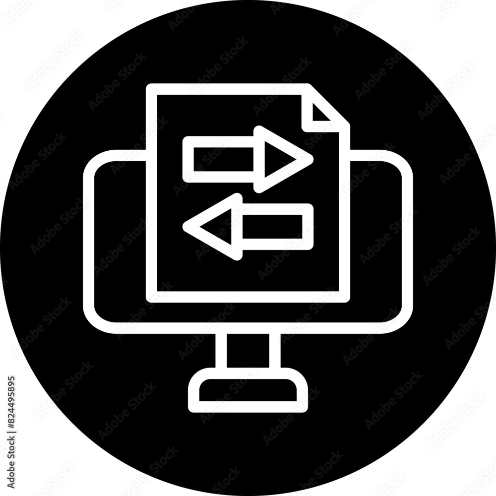Vector Design Online File Transfer Icon Style Vector Design Online File Transfer Icon Style