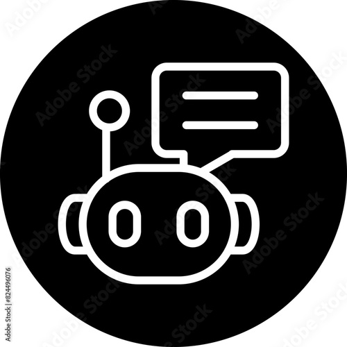 Vector Design Chat Bot Icon Style