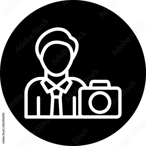 Vector Design Cameraman Icon Style