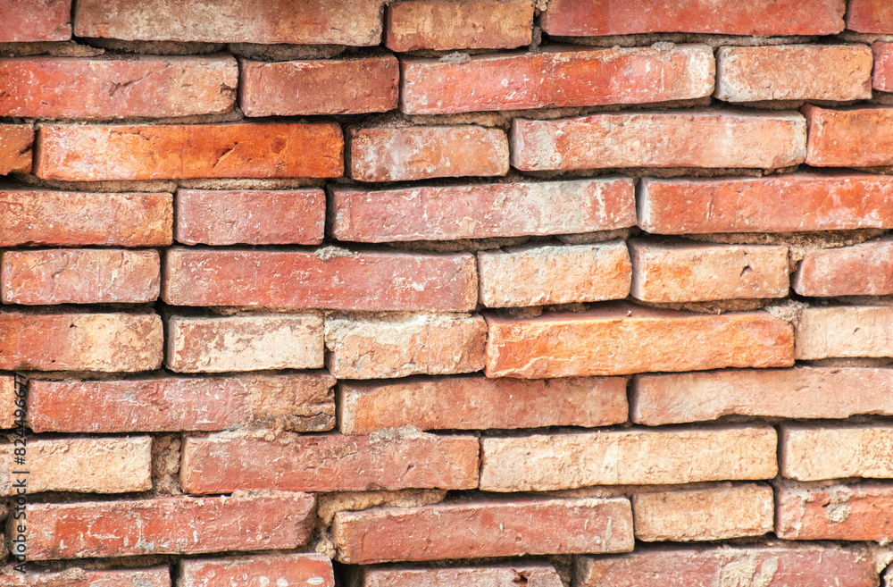 Old brick wall as an abstract background. Texture