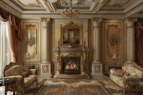 Classical Fireplace Interior
