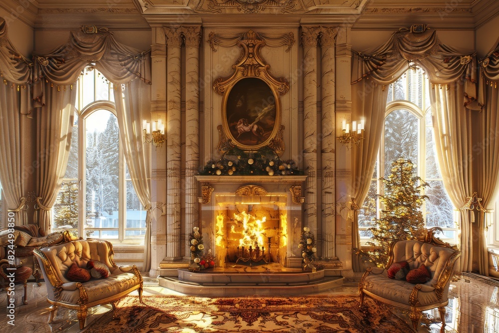 Classical Fireplace Interior
