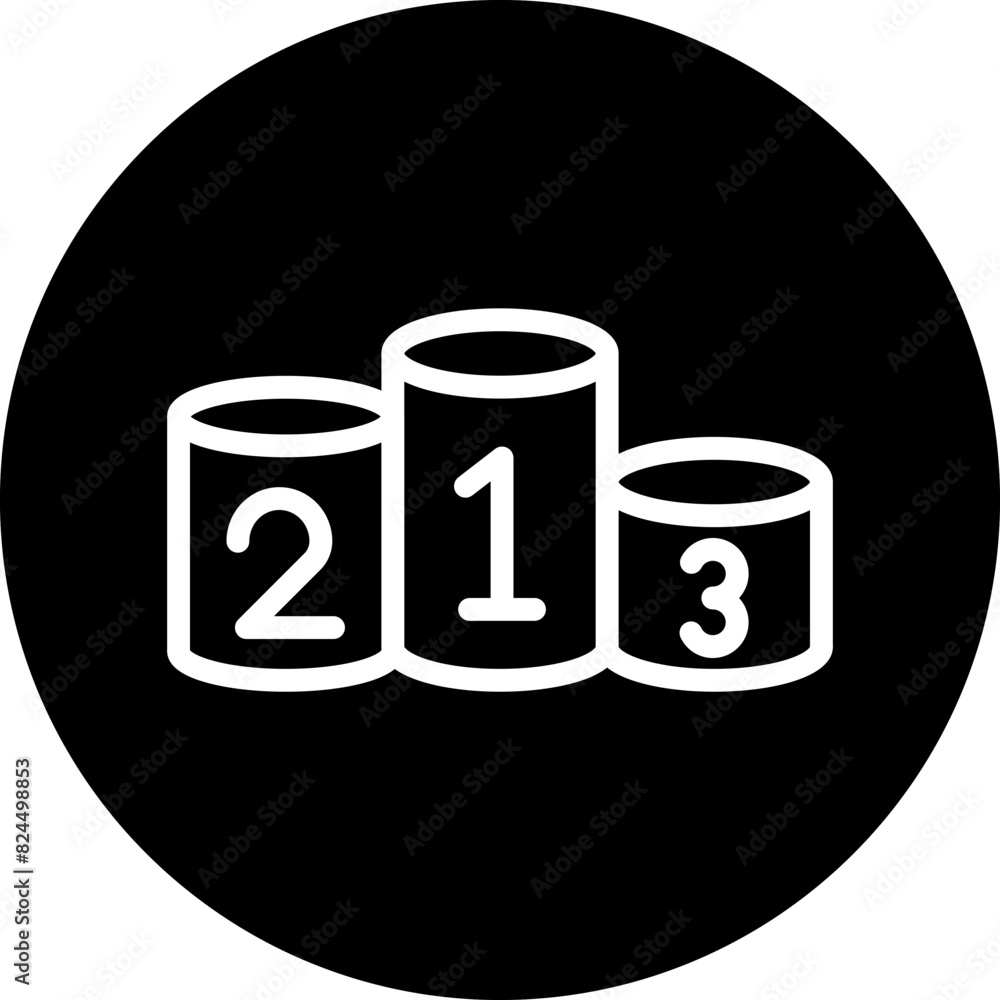 Vector Design Podium Icon Style Vector Design Podium Icon Style