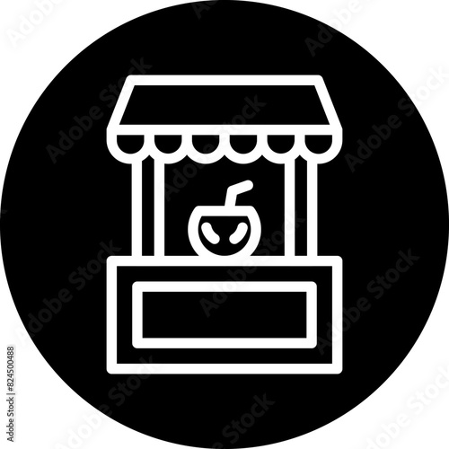 Vector Design Drinks Stall Icon Style