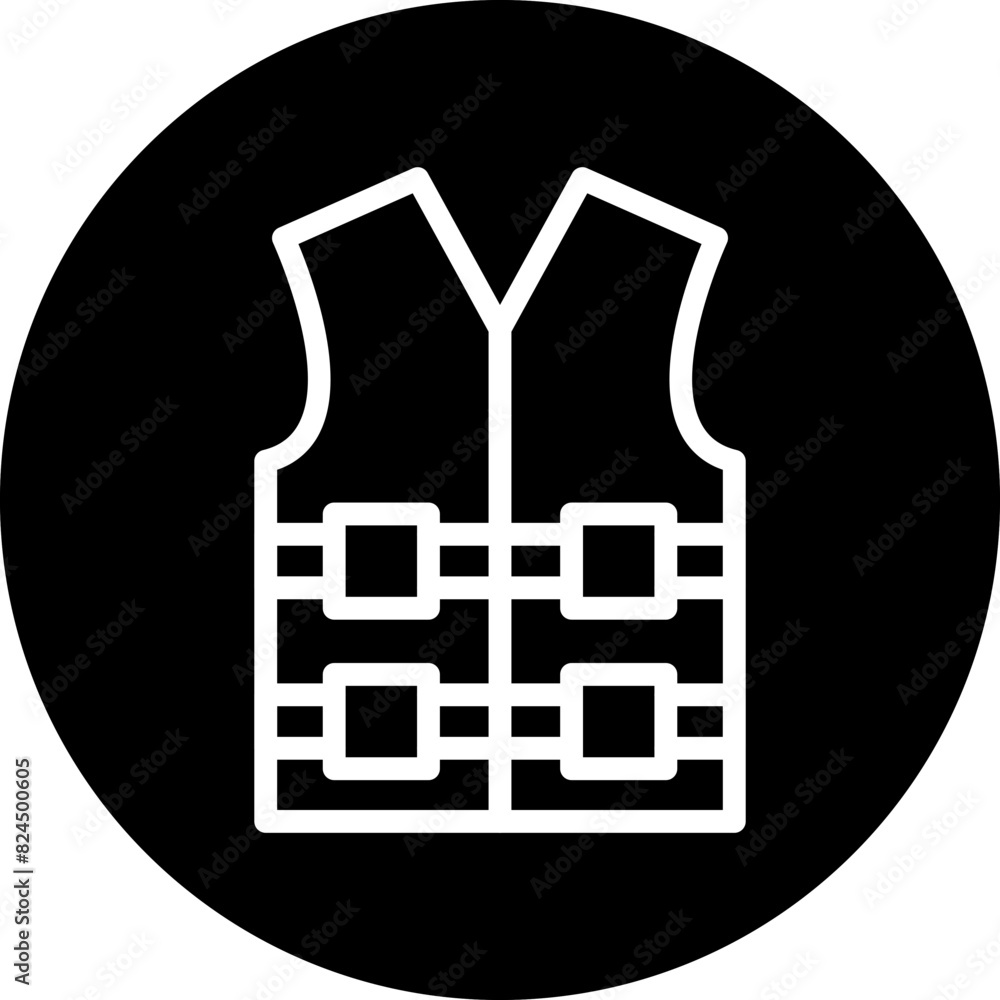 Vector Design Life Vest Icon Style Vector Design Life Vest Icon Style