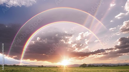 A moment of awe and wonder as the sky is painted with a stunning display of circumhorizontal arcs. photo