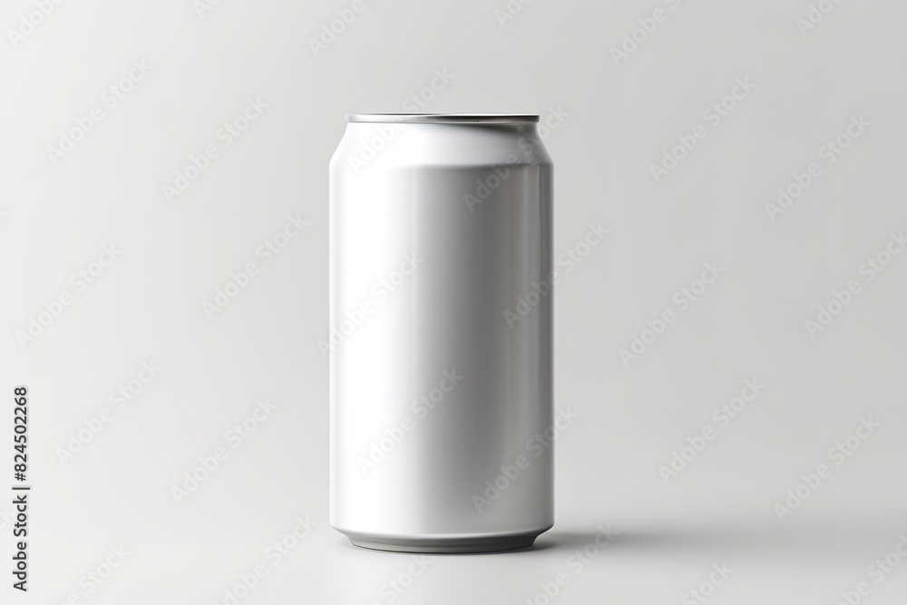 Aluminium can mockup. Blank metallic soda can. Isolated on white background. 3d render. Aluminium can mockup. Blank metallic soda can. Isolated on white background. 3d render.