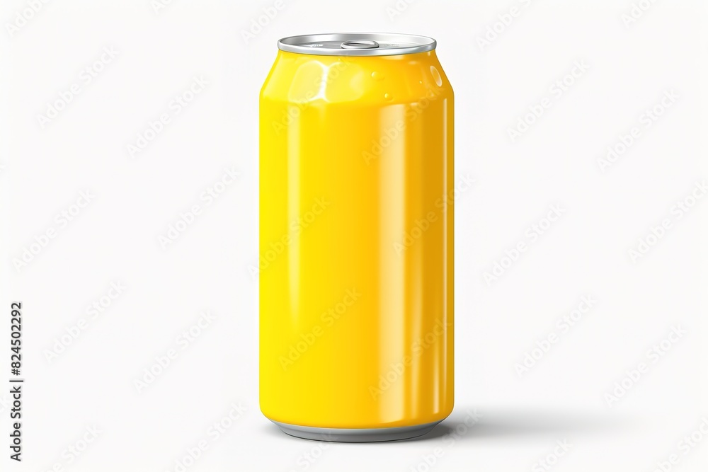 Aluminium can mockup. Blank metallic soda can. Isolated on white background. 3d render. Aluminium can mockup. Blank metallic soda can. Isolated on white background. 3d render.