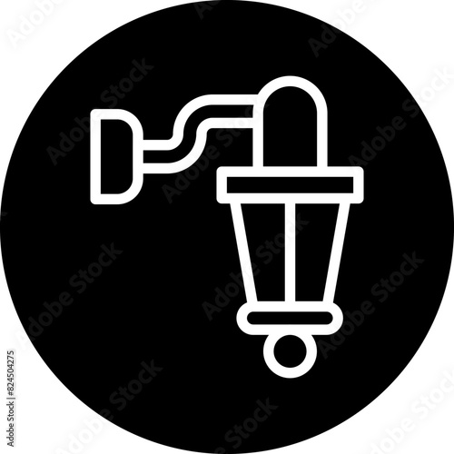 Vector Design Wall Lamp Icon Style
