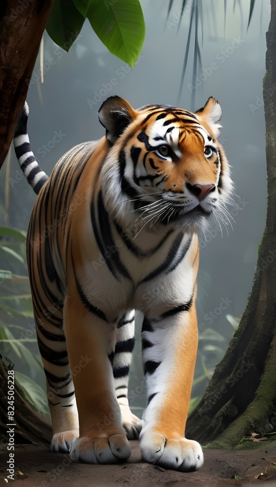 Obraz premium tiger in the zoo