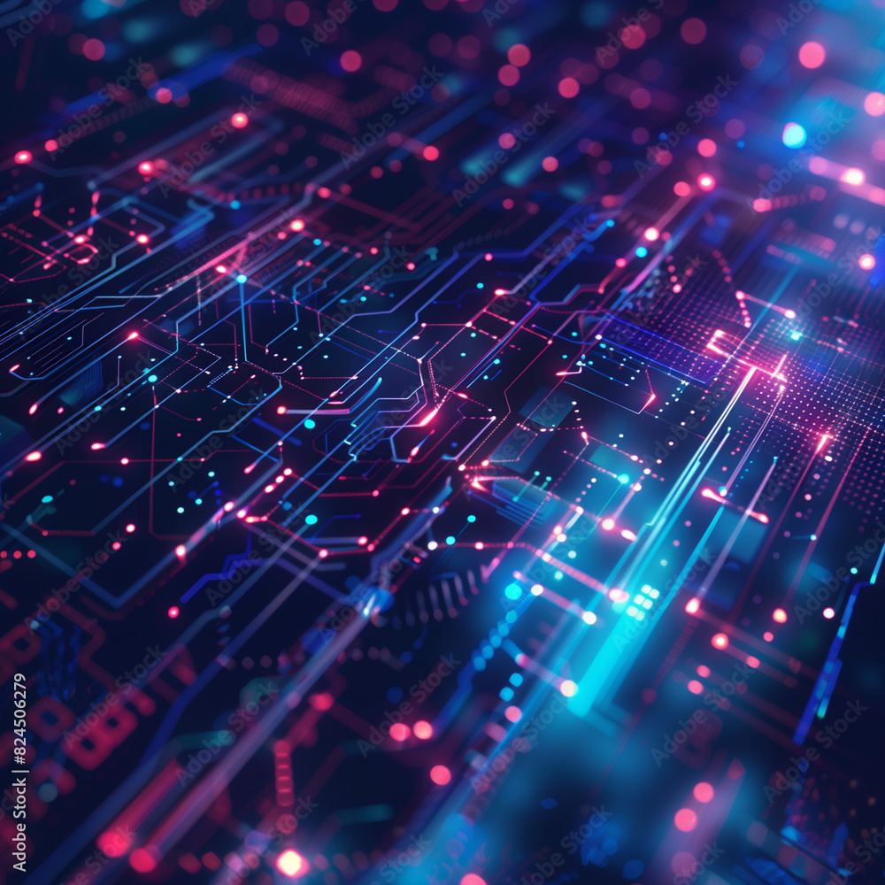 technologia, komputer, dana, projekt, iskra, cyfrowe, koncepcja ...