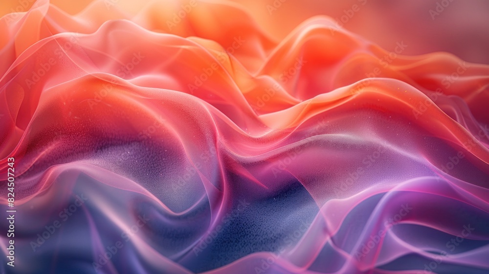 Obraz premium High def graphic shapes blending with rhythmic melody wave