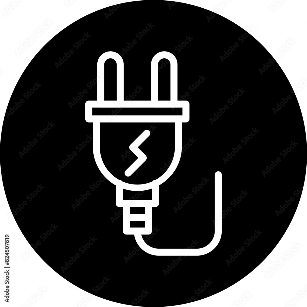 Vector Design Power Plug Icon Style Vector Design Power Plug Icon Style