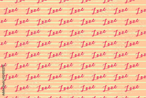 Love text romantic baby pink typography valentine pattern background, valentines pattern, pink yellow love design for wallpaper, background, notebook covers, phones, accessorries, website, flyer, wall photo